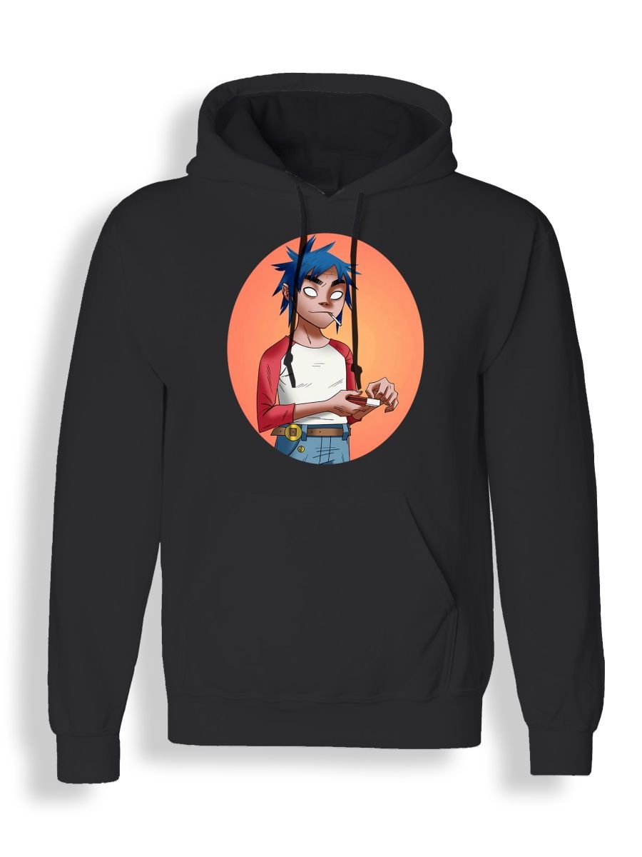 

Худи унисекс СувенирShop Gorillaz/Гориллаз 18 черное 2XL, "Gorillaz/Гориллаз" 18