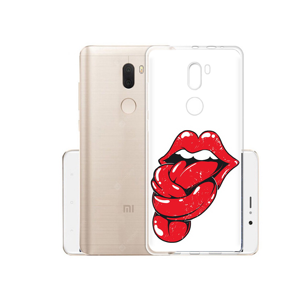 

Чехол MyPads Tocco для Xiaomi Mi 5S Plus яркие губы с языком (PT48165.334.705), Прозрачный, Tocco