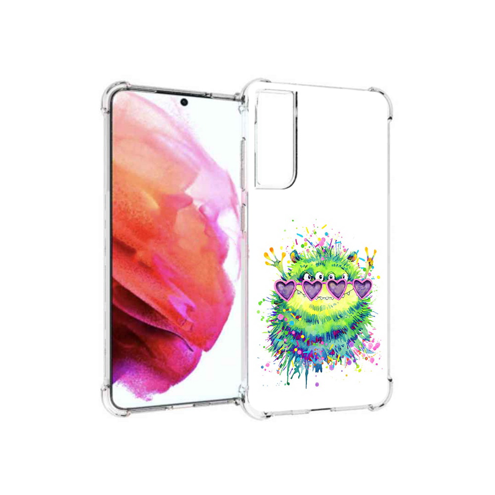 Чехол MyPads Tocco для Samsung Galaxy S21 FE Пушистый персонаж