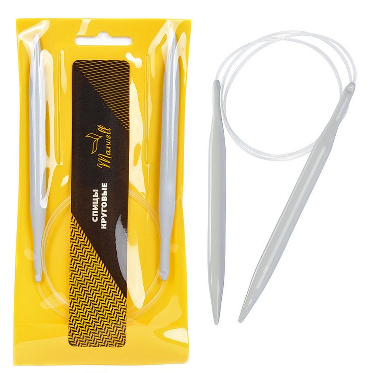 

Спицы круговые 80 см, тефлон, 9,0 мм Maxwell 6675, Серебристый