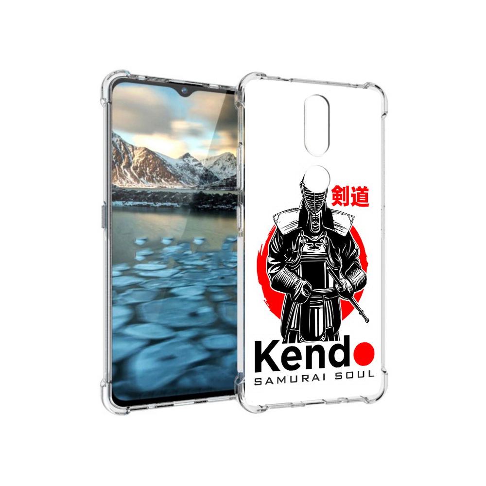 

Чехол MyPads Tocco для Nokia 2.4 рисованый самурай (PT227049.107.581), Прозрачный, Tocco
