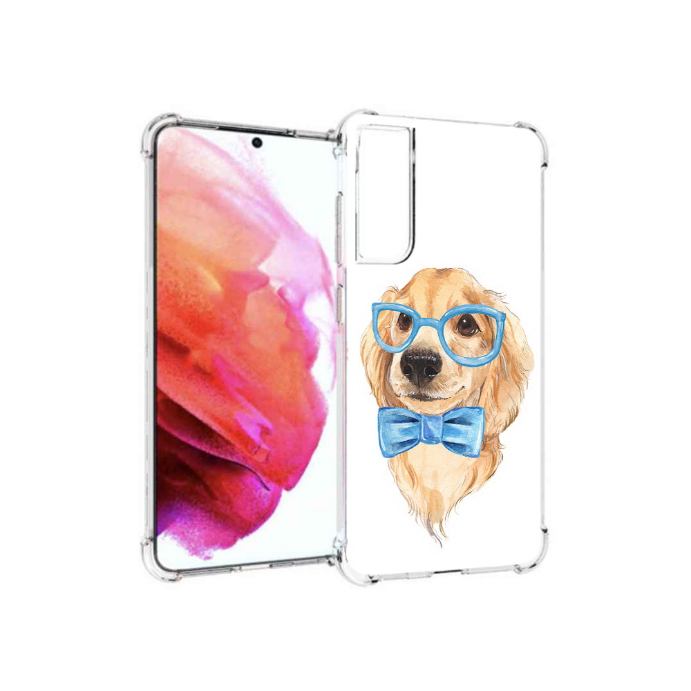 

Чехол MyPads Tocco для Samsung Galaxy S21 FE Собака интеллигент, Прозрачный, Tocco