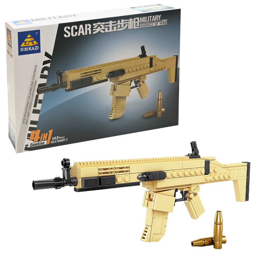 

Конструктор KAZI KY88007-2 Штурмовая винтовка SCAR Оружие Military 143 детали