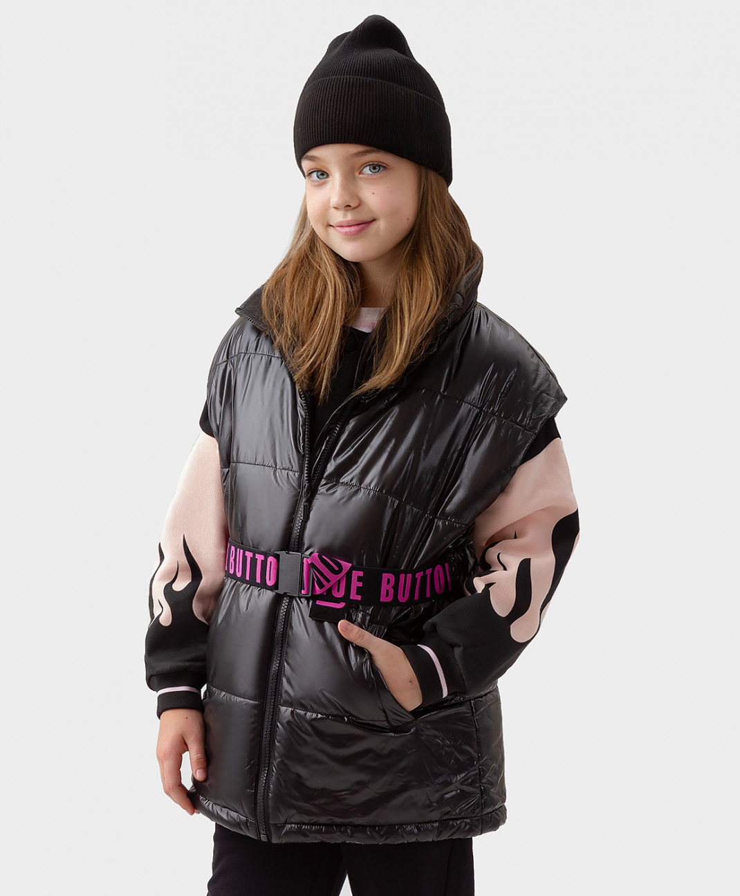 

Жилет детский Button Blue 123BBGJC47030800 черный, 140, 123BBGJC47030800