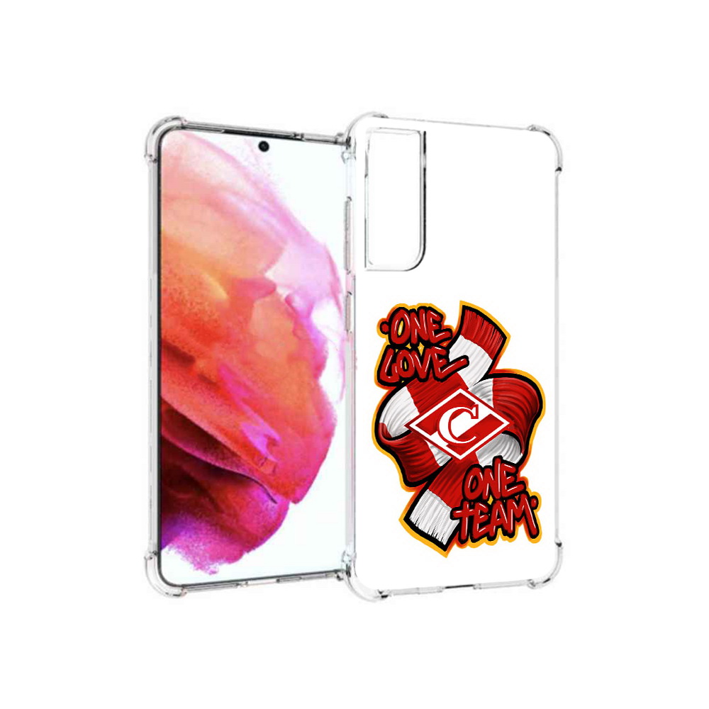 

Чехол MyPads Tocco для Samsung Galaxy S21 FE ФК спарак 1 любовь, Прозрачный, Tocco