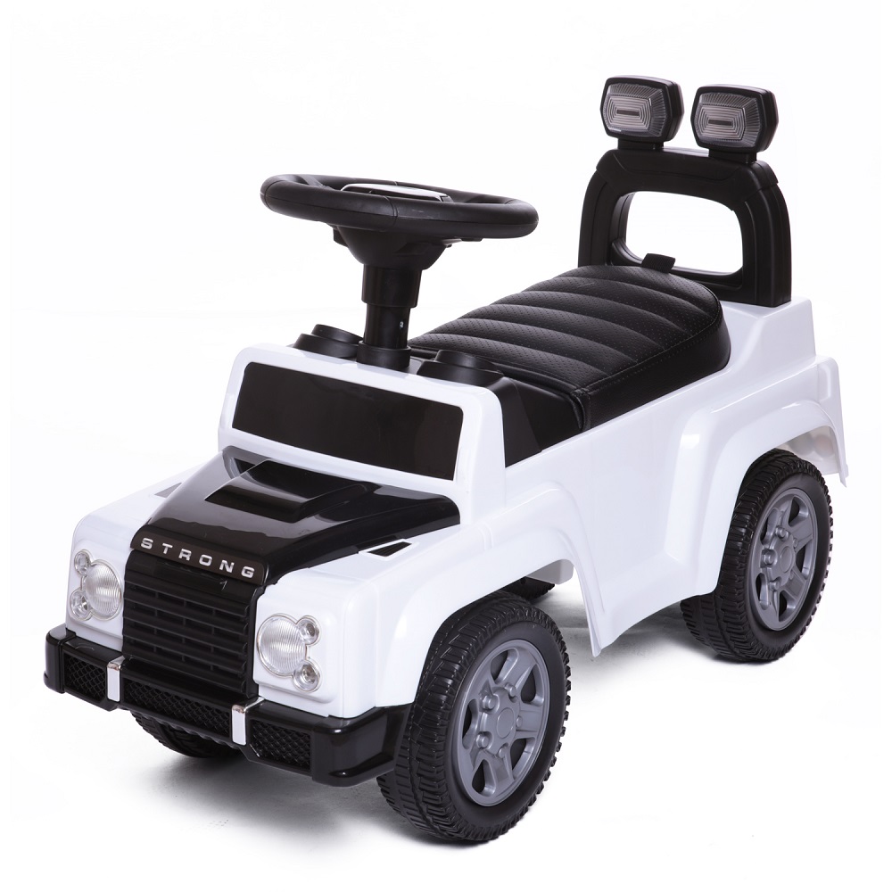 

Каталка Baby Care Strong кожа 634 белая, Strong кожа