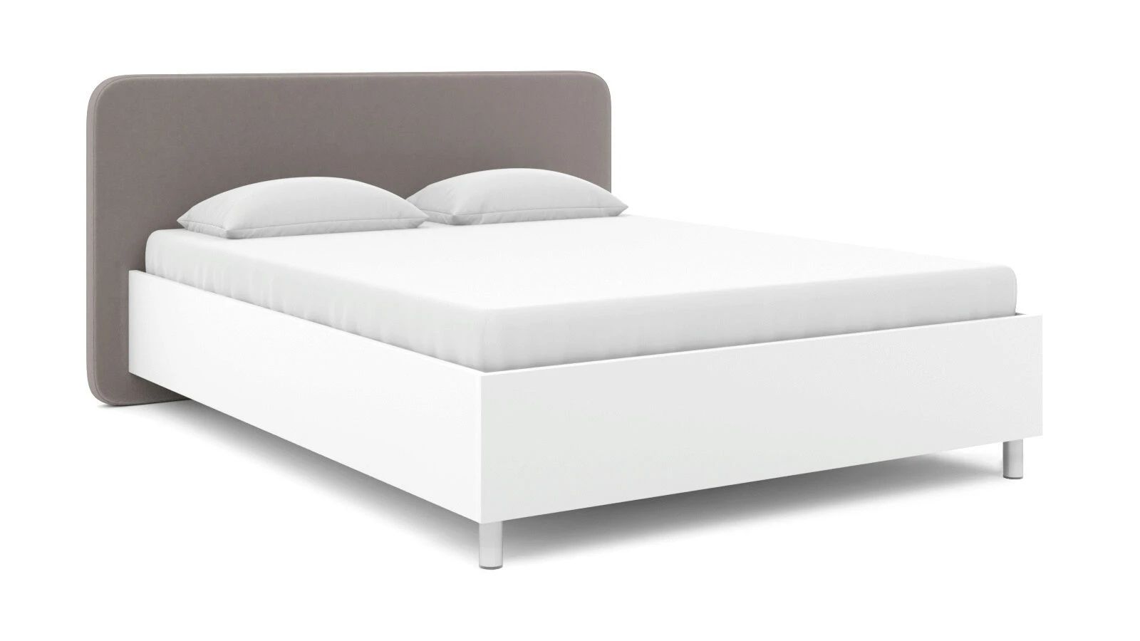 

Кровать Askona Bliss ice Белый премиум Casanova Grey 160х200, Серый, Bliss ice