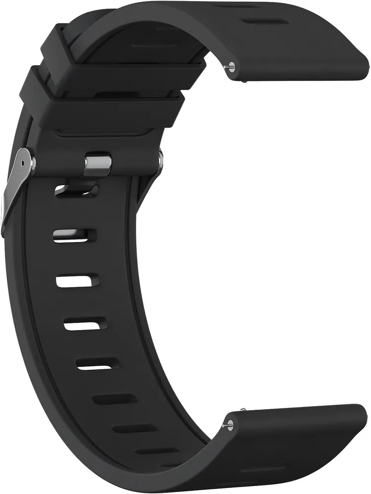 

Ремешок силиконовый GSMIN Elate 20 для Amazfit Bip U / Bip U Pro (Черный)