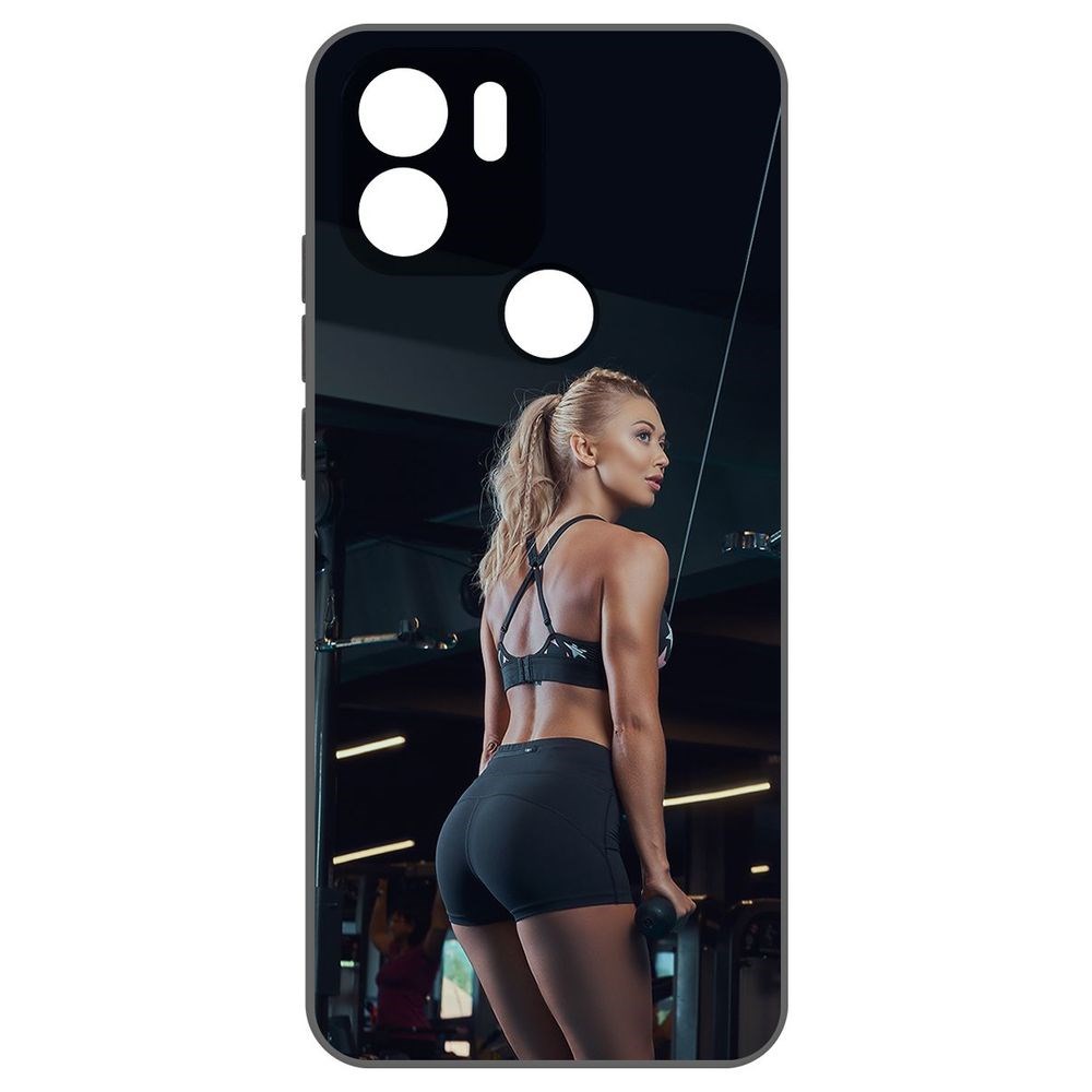 Чехол-накладка Krutoff Soft Case Шорты женские для Xiaomi Redmi A2+ черный