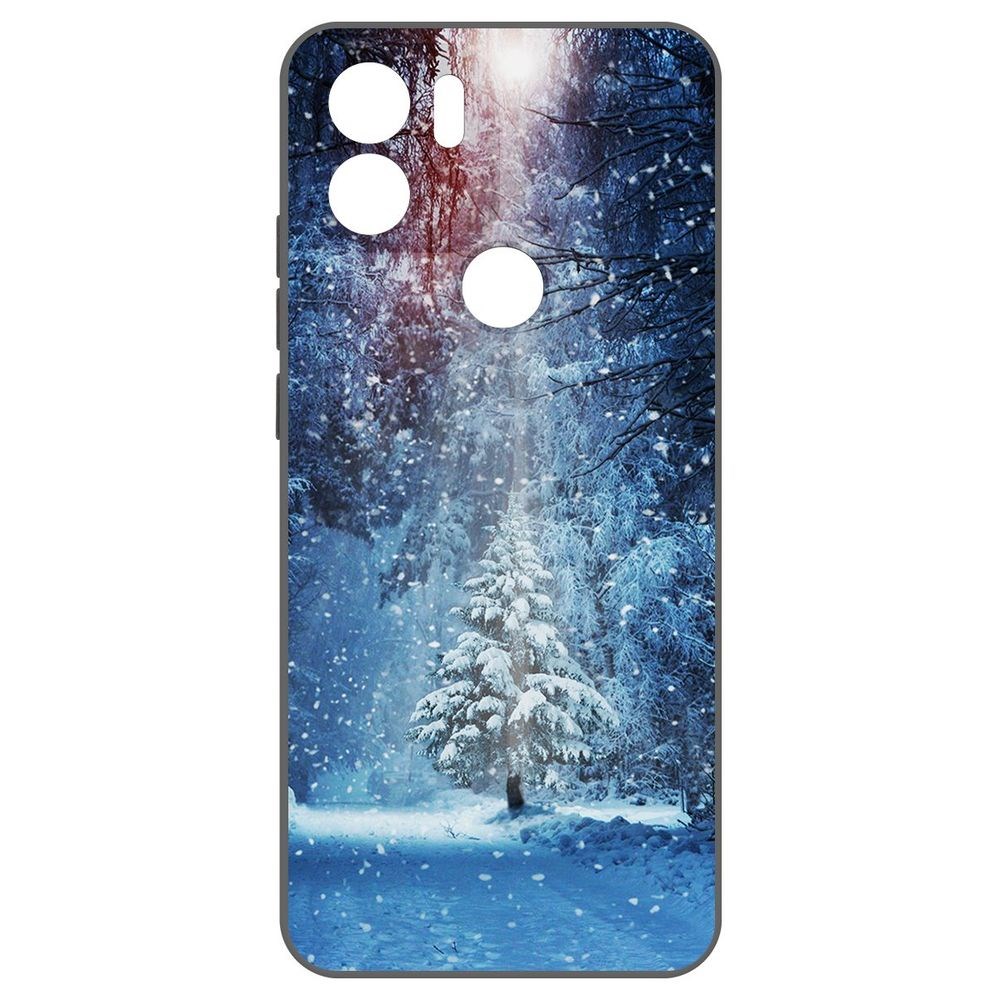 

Чехол-накладка Krutoff Soft Case Лесная ель для Xiaomi Redmi A2+ черный