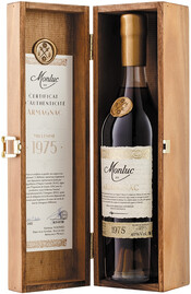 

Арманьяк Monluc AOC 1975 в деревянной коробке 40% 0,7 л