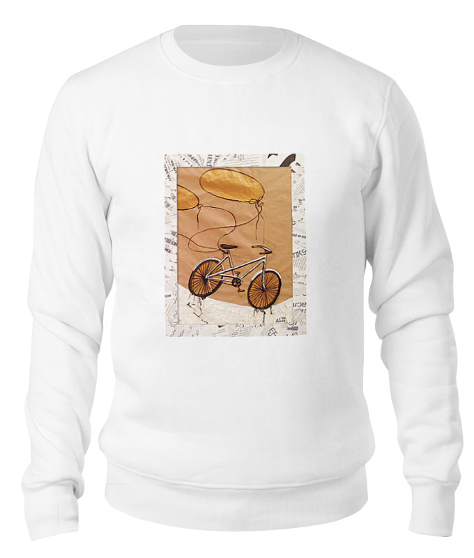 

Свитшот унисекс Printio Bycicle&baloons белый XL, Bycicle&baloons