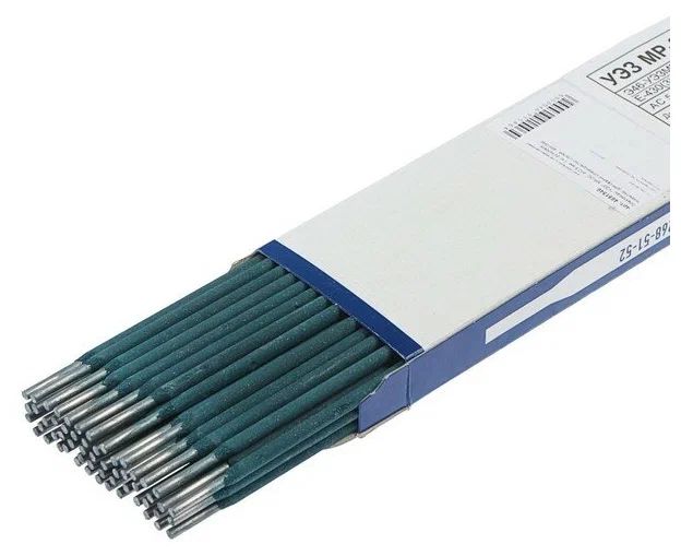фото Электроды "уэз", мр-3с, d=2.5 мм, 1 кг, рутиловое покрытие, для сварки углеродистых сталей nobrand