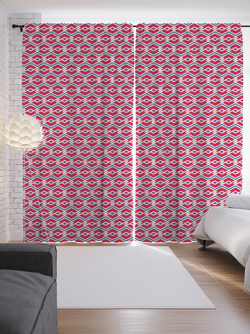 

Шторы с фотопечатью JoyArty "Творческая симметрия" из сатена, 290х265 см, Творческая симметрия