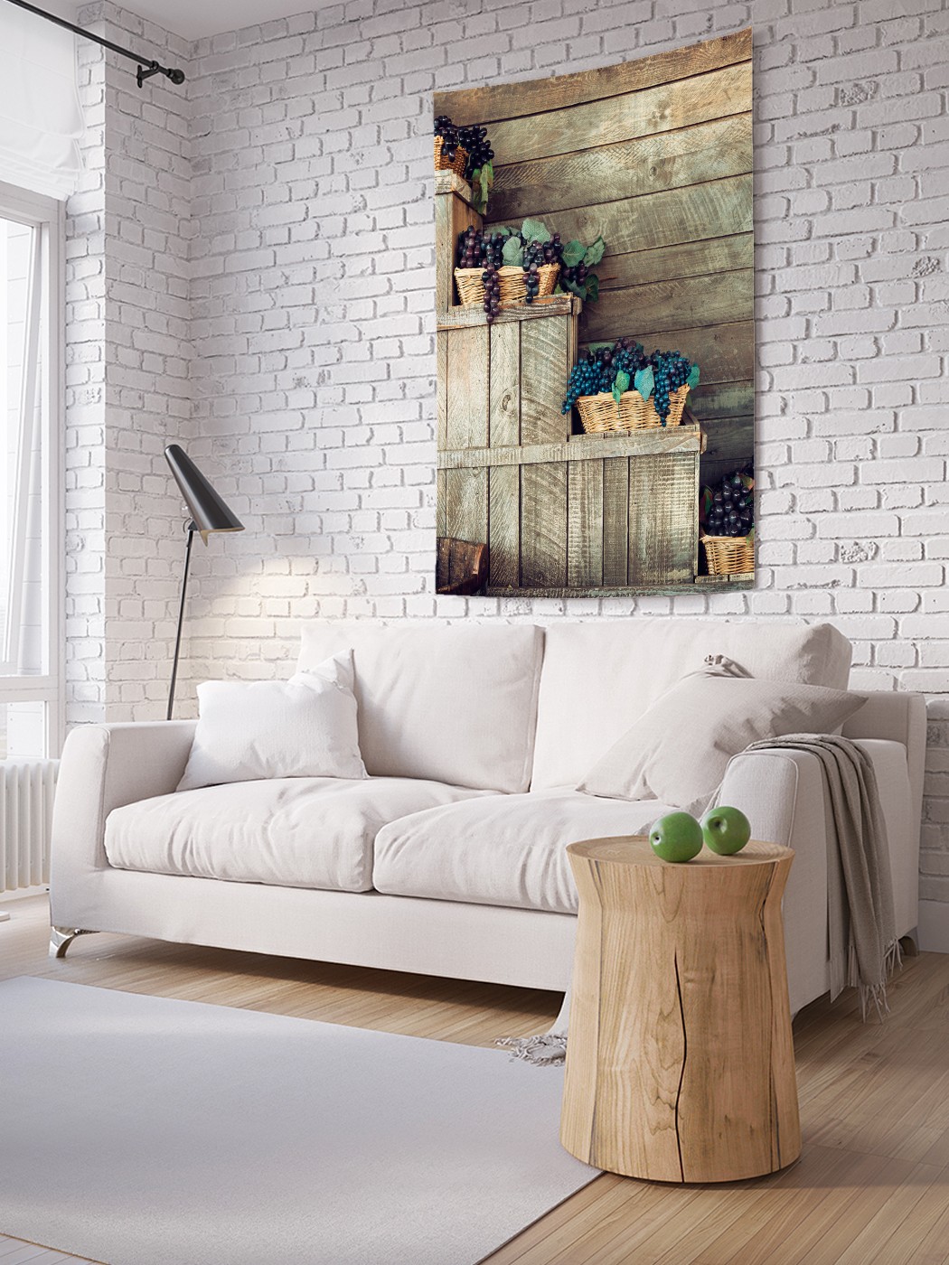 

Вертикальное фотопанно на стену JoyArty Виноградный рисунок 150x200 см, Виноградный рисунок