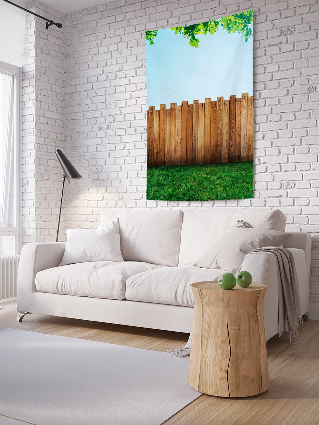 

Вертикальное фотопанно на стену JoyArty Простенький забор 150x200 см, Простенький забор