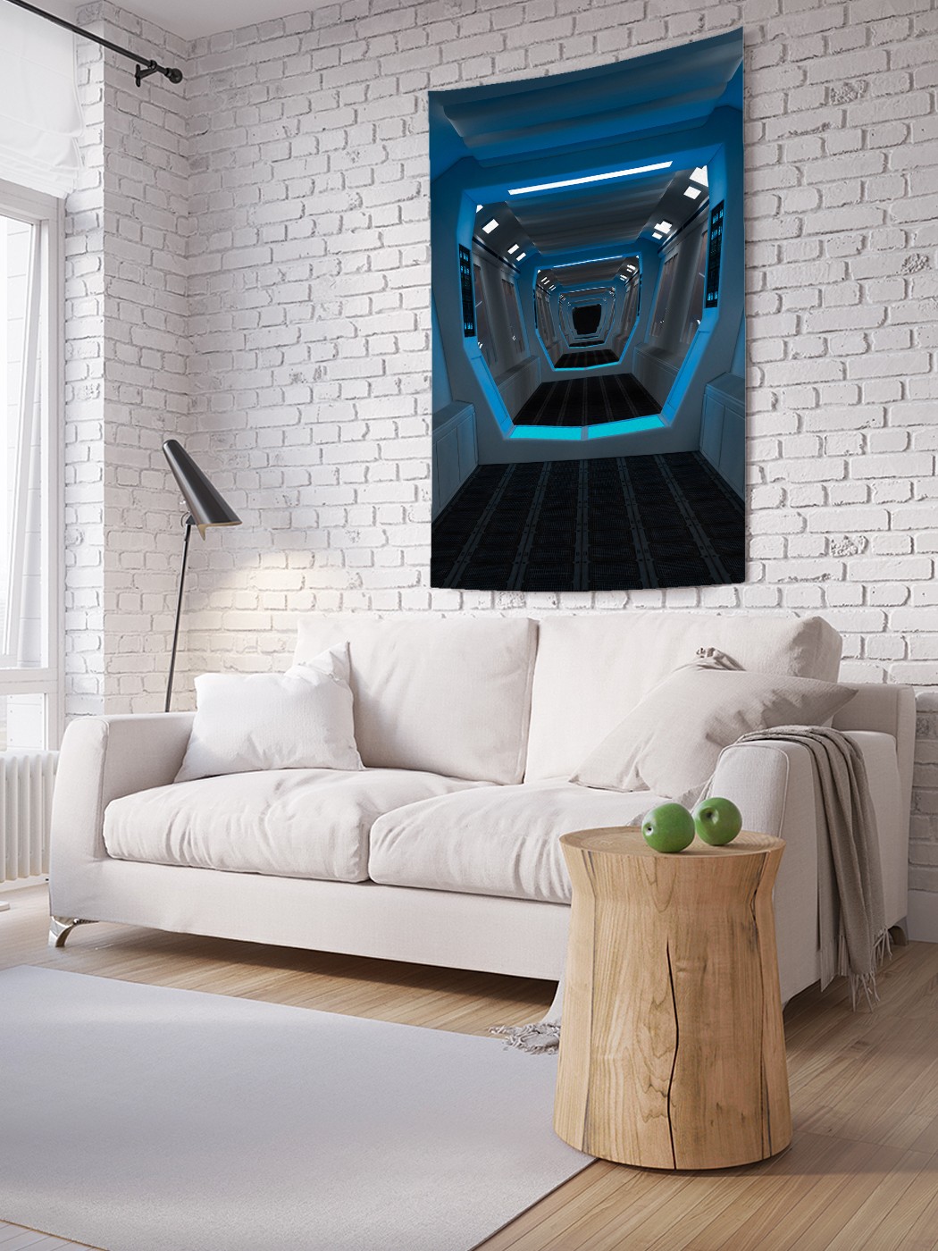 

Вертикальное фотопанно на стену JoyArty Коридор научной базы 150x200 см, Коридор научной базы