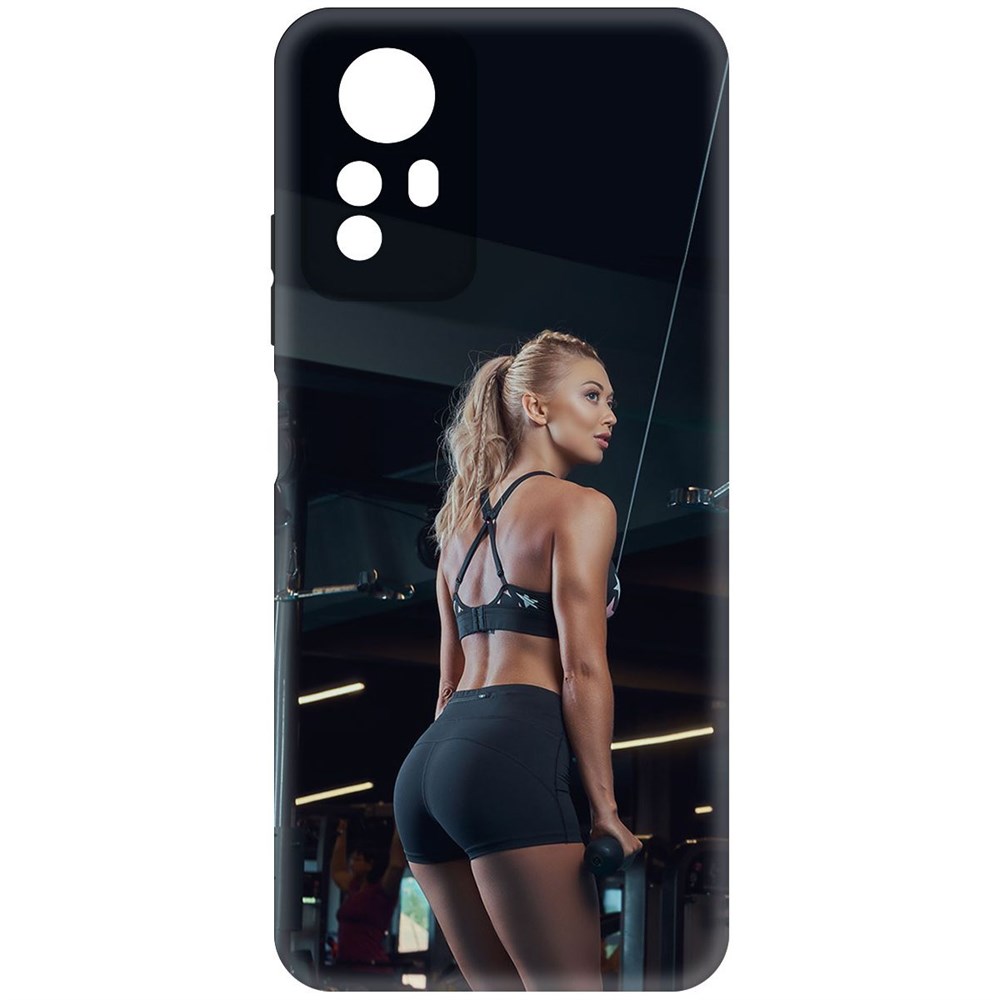 

Чехол-накладка Krutoff Soft Case Шорты женские для Xiaomi Redmi Note 12S черный