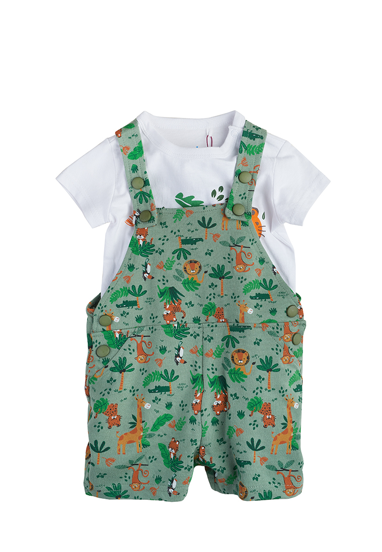 

Комплект одежды для новорожденных Kari baby SS20B09300812 белый/зеленый р.80, SS20B09300812