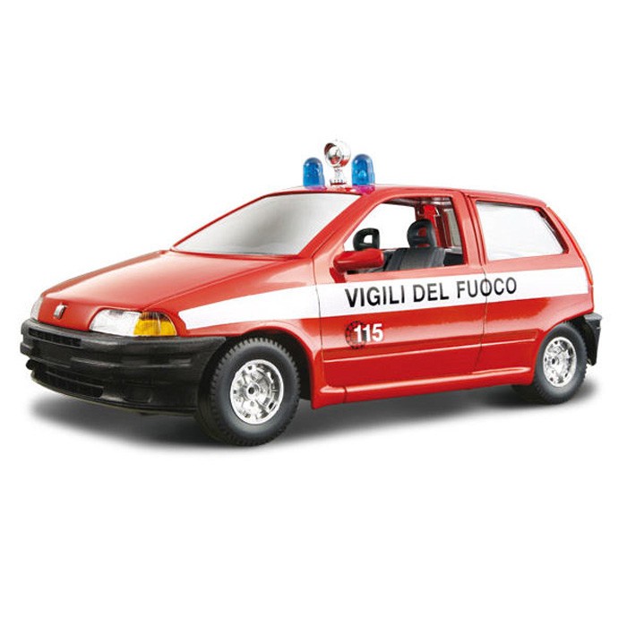 

Fiat Punto Vigili Del Fuoco коллекционная модель автомобиля, масштаб 1:24, Красный