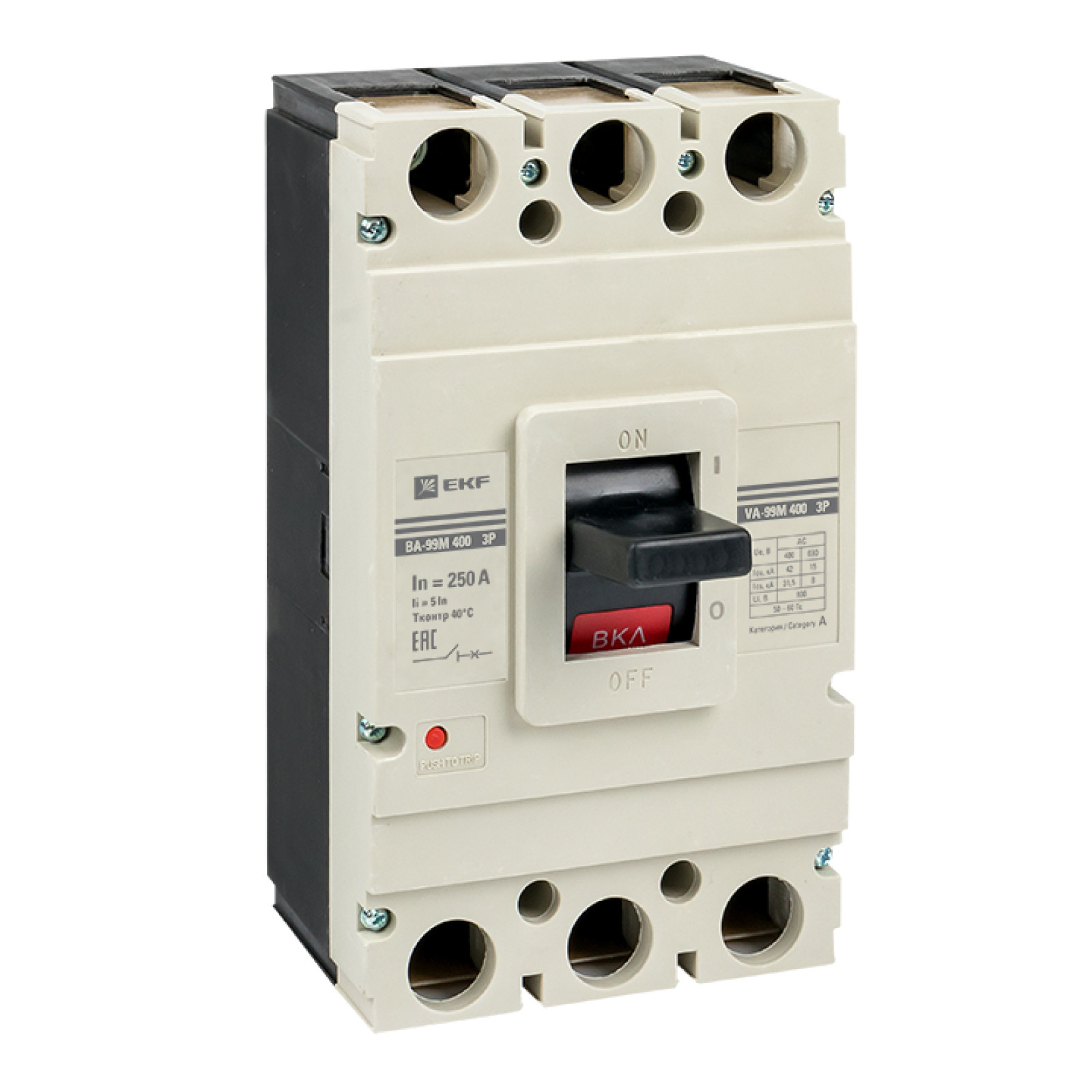 

Выключатель автоматический ВА-99М 400/315А 4P 5In 42кА EKF PROxima - 1 шт