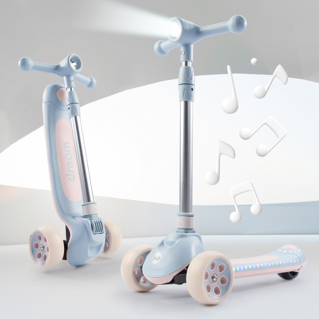 

Самокат детский Happy Baby Dream трехколесный, синий, 50031
