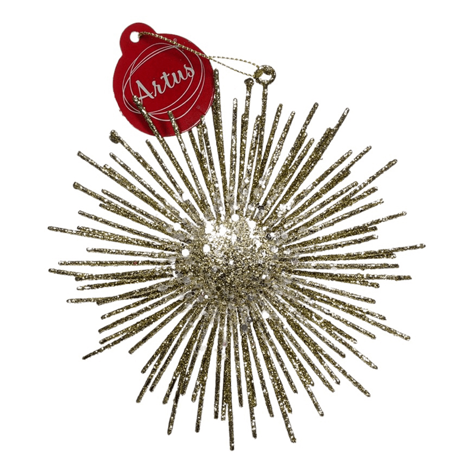 Елочная игрушка Artus Солнце золотая