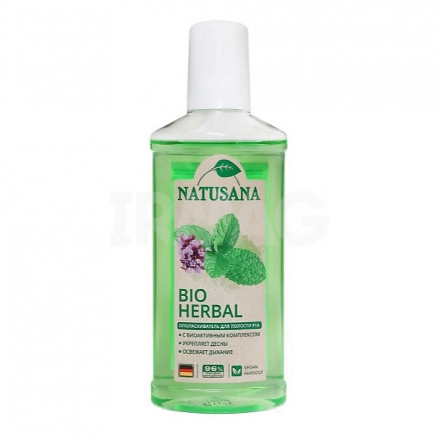 Ополаскиватель для полости рта Natusana Bio herbal, 250 мл