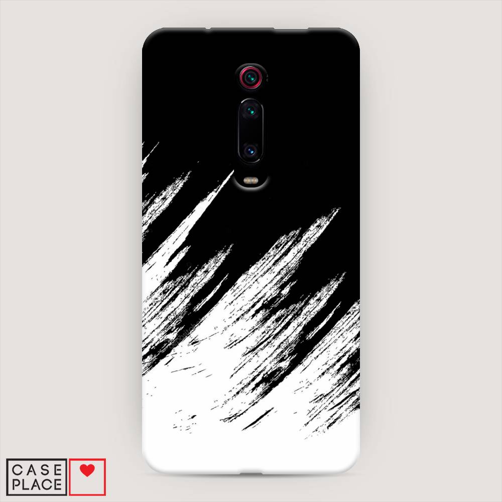 

Пластиковый чехол "Черно белые брызги" на Xiaomi Mi 9T Pro, 35820-2