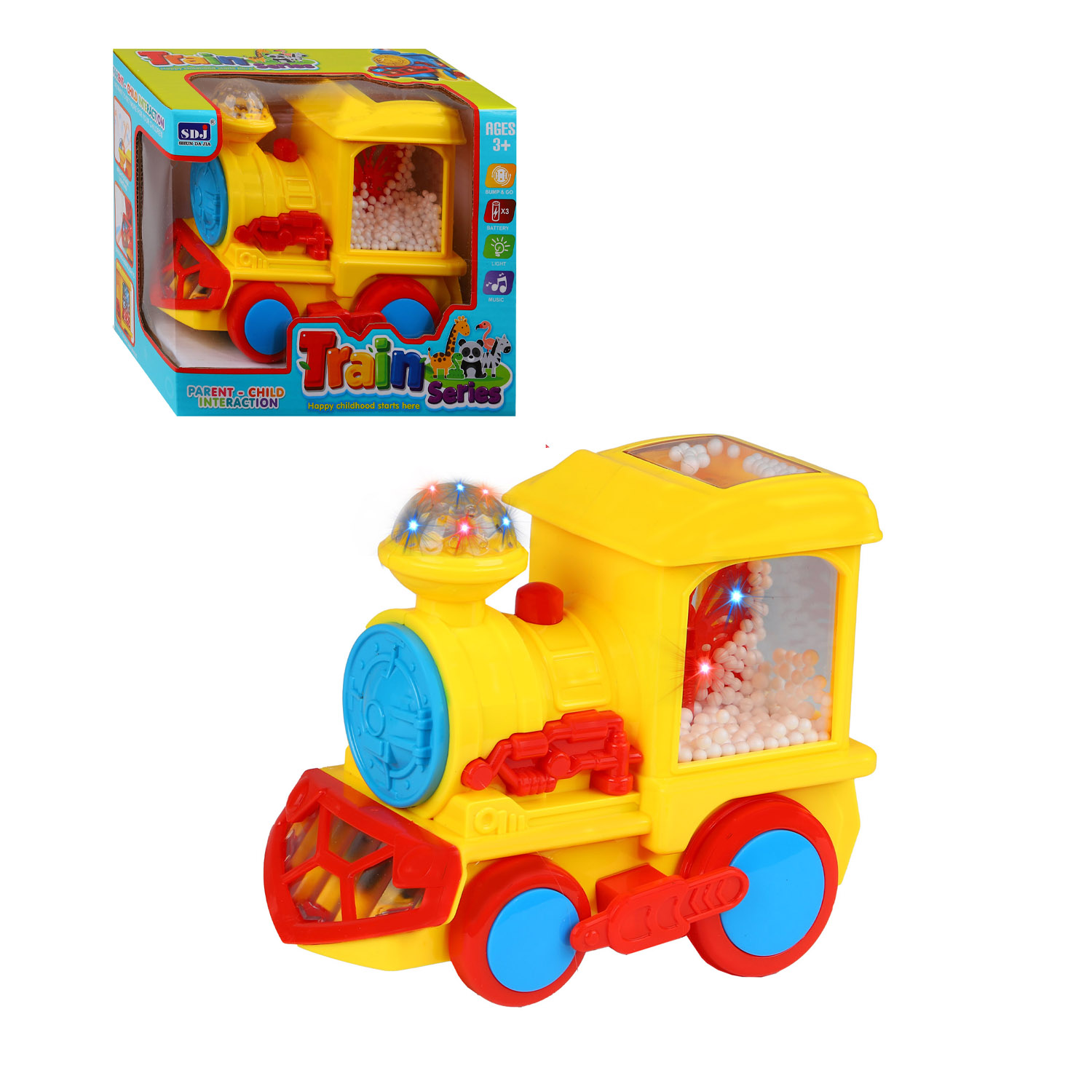 

Развивающая игрушка SHUN DA JIA Паровозик, для малышей, JB400824.