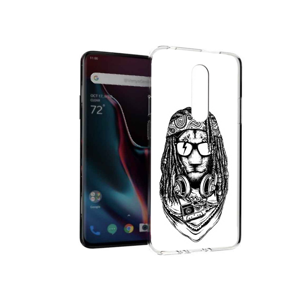 

Чехол MyPads Tocco для OnePlus 7 Pro дреды льва (PT139735.130.338), Прозрачный, Tocco