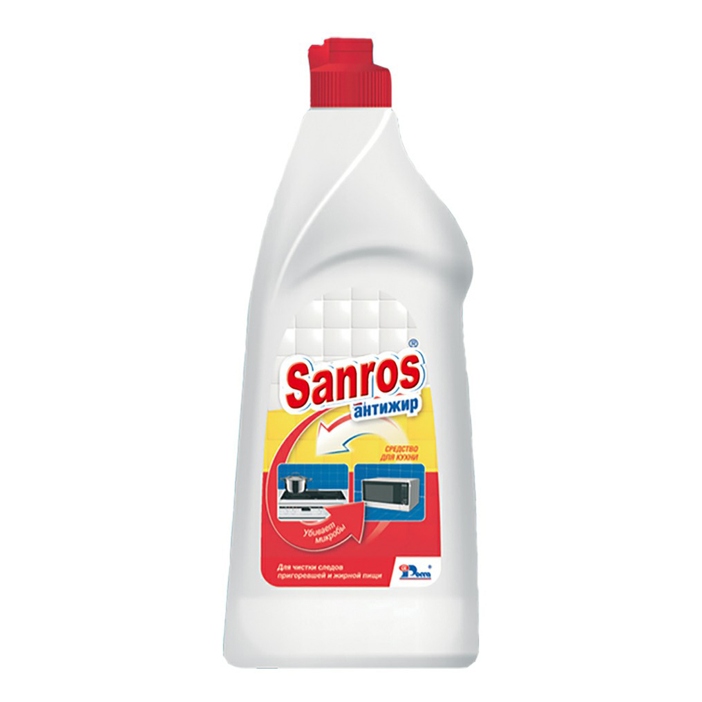 

Средство чистящее Sanros Антижир для кухни 500 мл