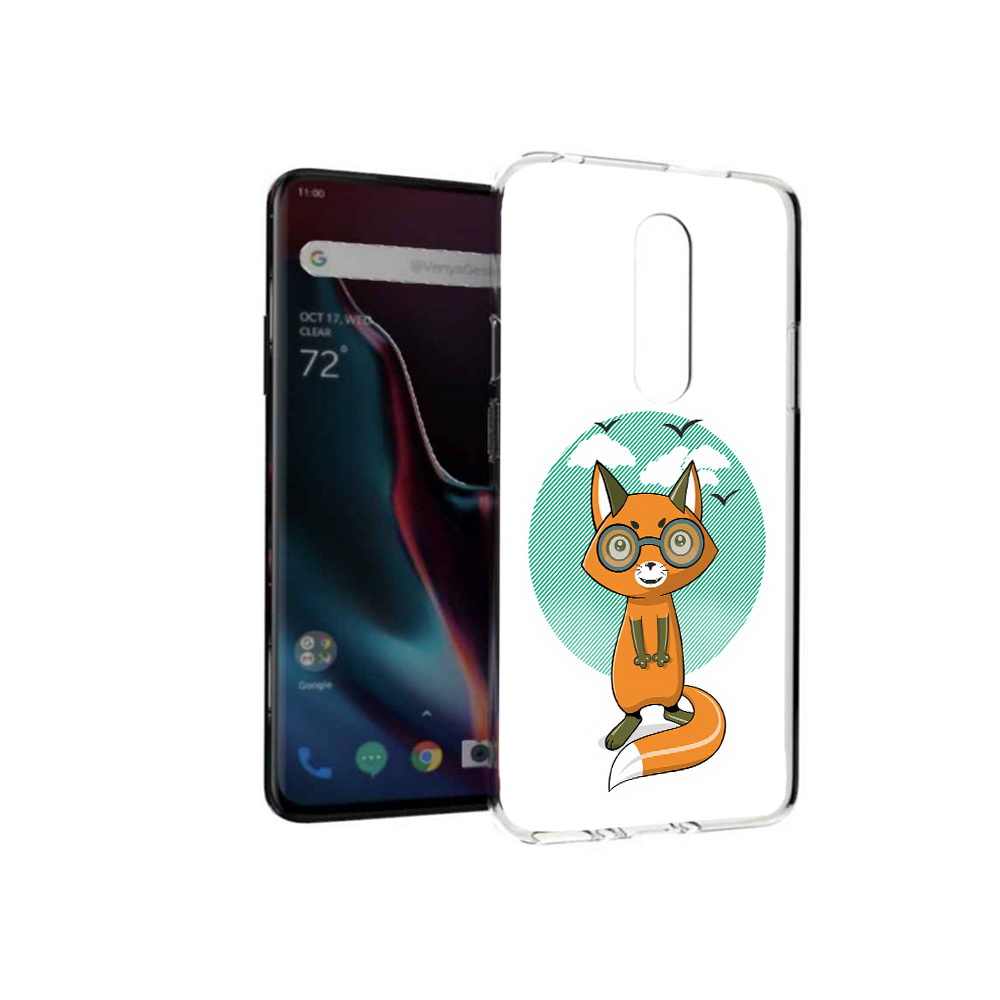 

Чехол MyPads Tocco для OnePlus 7 Pro задумчивая лиса (PT139735.130.348), Прозрачный, Tocco