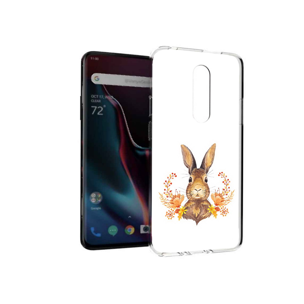 

Чехол MyPads Tocco для OnePlus 7 Pro зайка в цветах (PT139735.130.349), Прозрачный, Tocco
