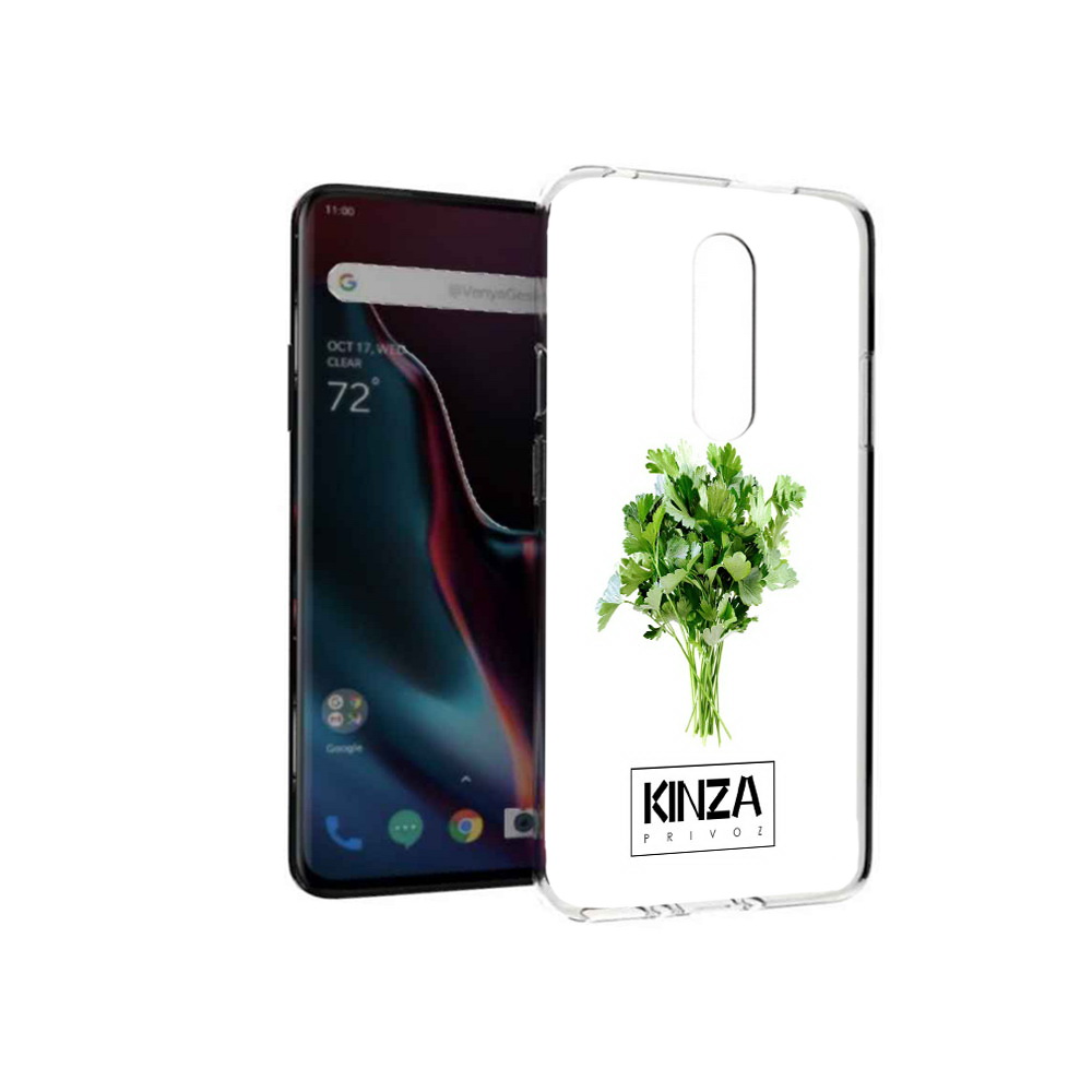 

Чехол MyPads Tocco для OnePlus 7 Pro Бренд Кинза (PT139735.130.35), Прозрачный, Tocco