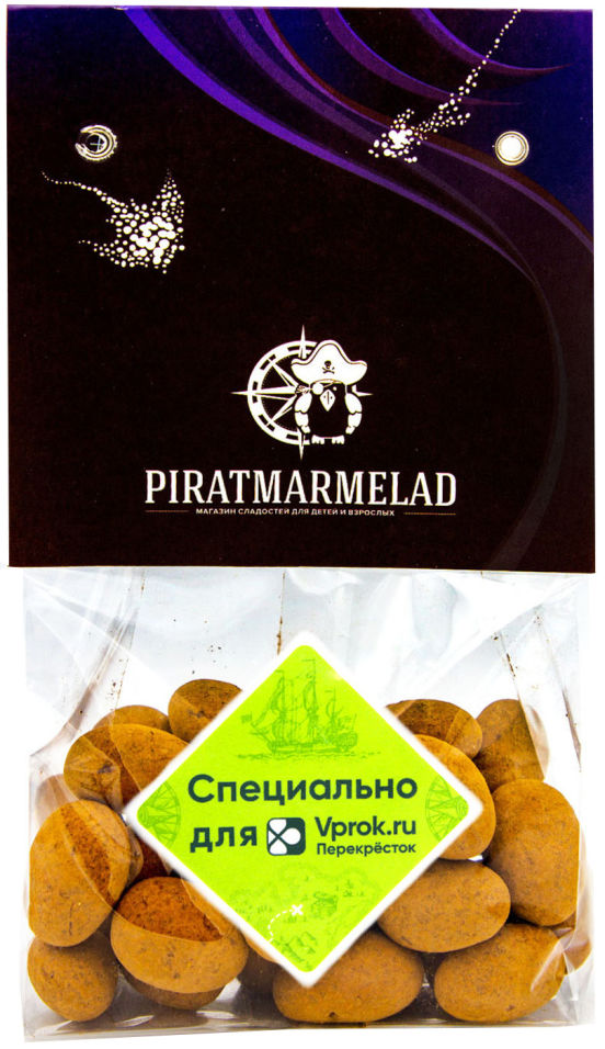 

Драже Pirat Marmelad Миндаль в молочном шоколаде в какао 200г