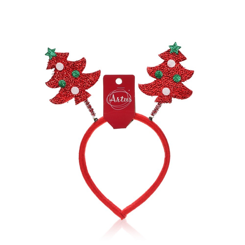 Ободок Artus Новый год Елочка красная