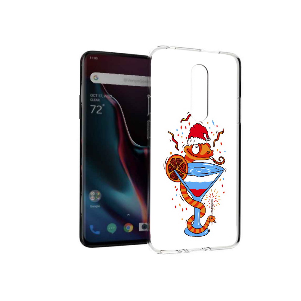 

Чехол MyPads Tocco для OnePlus 7 Pro змейка (PT139735.130.364), Прозрачный, Tocco