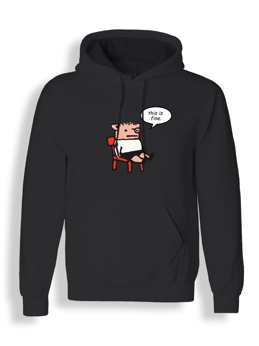 

Худи унисекс СувенирShop Поросенок Петр/Трактор/Мем 1 черное 2XL, "Поросенок Петр/Трактор/Мем" 1