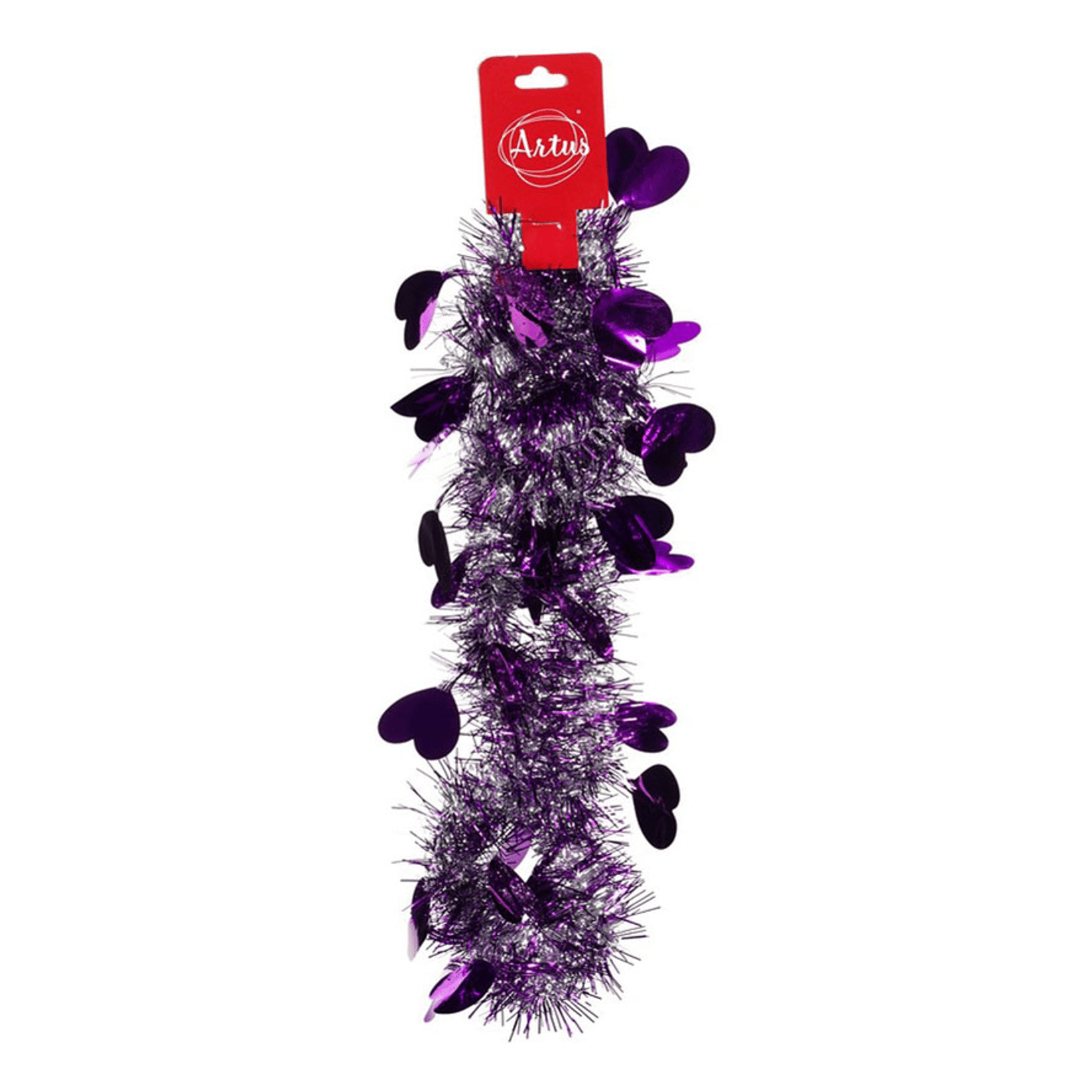 Мишура Artus сердце 8 х 200 см в ассортименте цвет по наличию 61₽