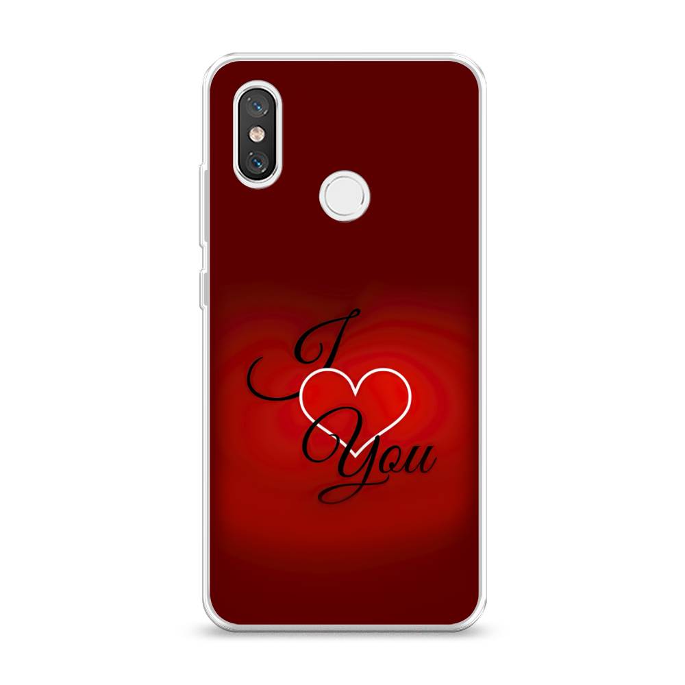

Чехол Awog на Xiaomi Mi 8 "I love you 3", Разноцветный, 33550-6