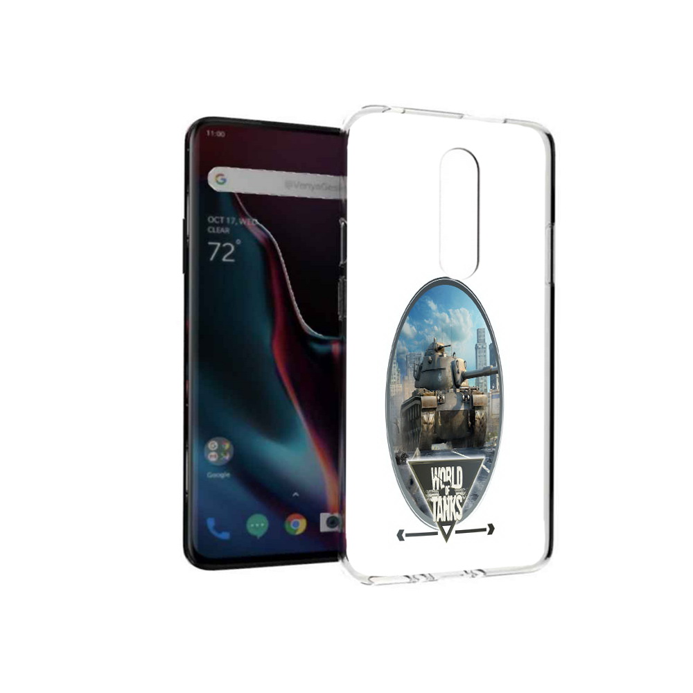 

Чехол MyPads Tocco для OnePlus 7 Pro игра с танками (PT139735.130.375), Прозрачный, Tocco