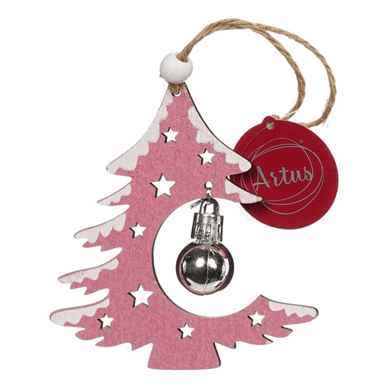 Подвесное украшение Елка Новый деревянное 155₽