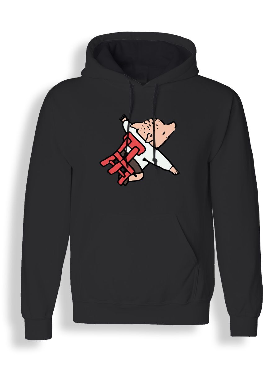 

Худи унисекс СувенирShop Поросенок Петр/Трактор/Мем 3 черное 4XL, "Поросенок Петр/Трактор/Мем" 3