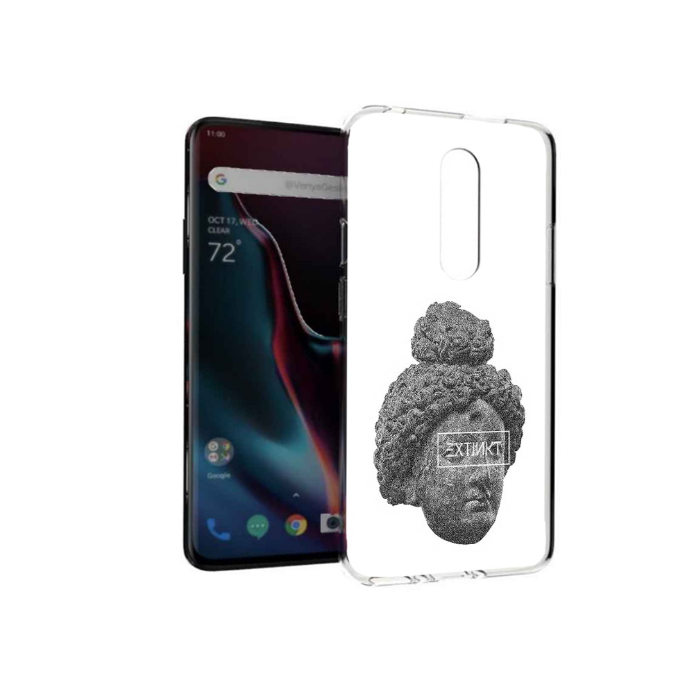 

Чехол MyPads Tocco для OnePlus 7 Pro каменное лицо девушки (PT139735.130.383), Прозрачный, Tocco