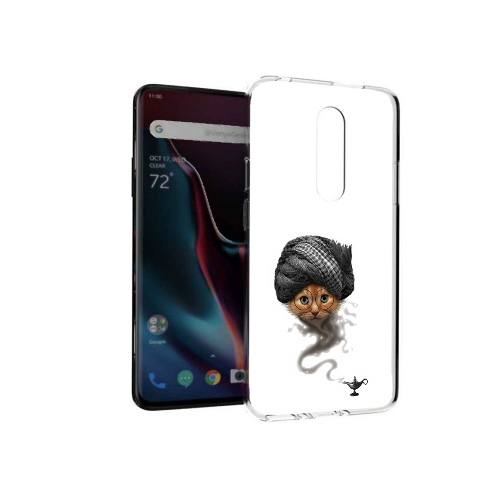 

Чехол MyPads Tocco для OnePlus 7 Pro кот джин (PT139735.130.398), Прозрачный, Tocco