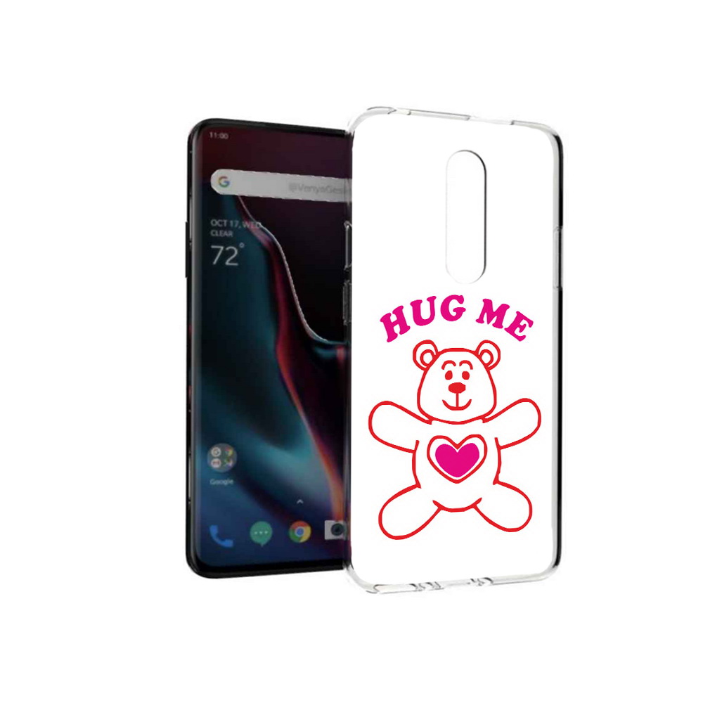 

Чехол MyPads Tocco для OnePlus 7 Pro 14 февраля обними меня (PT139735.130.4), Прозрачный, Tocco