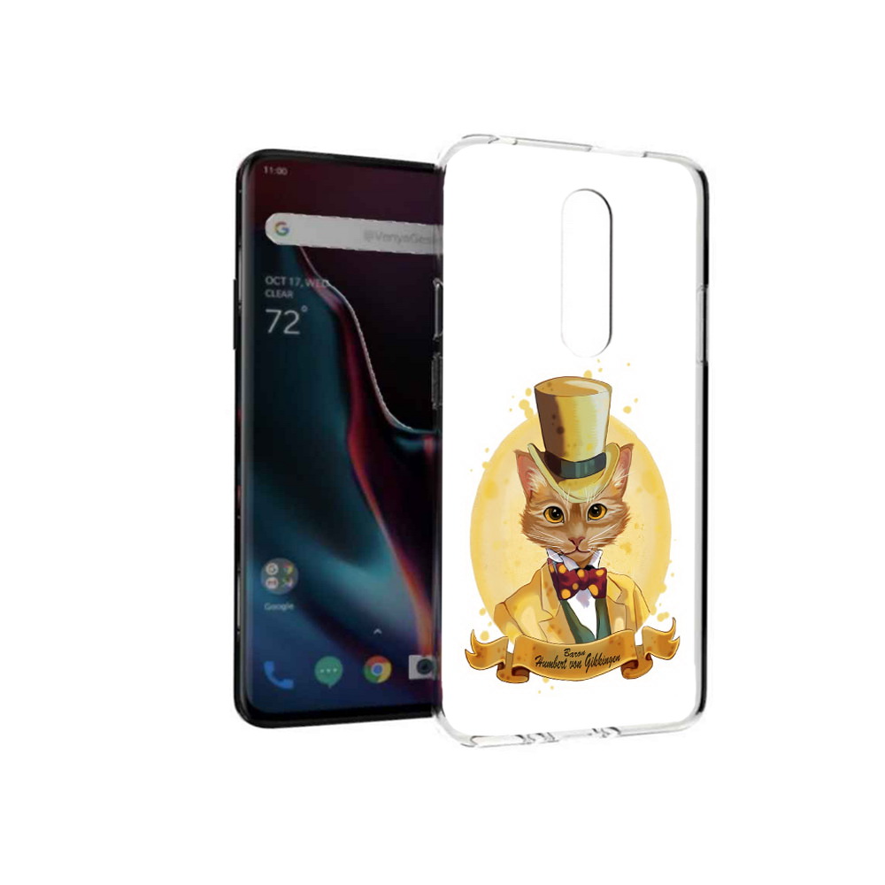 

Чехол MyPads Tocco для OnePlus 7 Pro кот юрист (PT139735.130.401), Прозрачный, Tocco