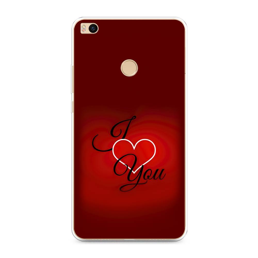 

Чехол Awog на Xiaomi Mi Max 2 "I love you 3", Разноцветный, 32150-6