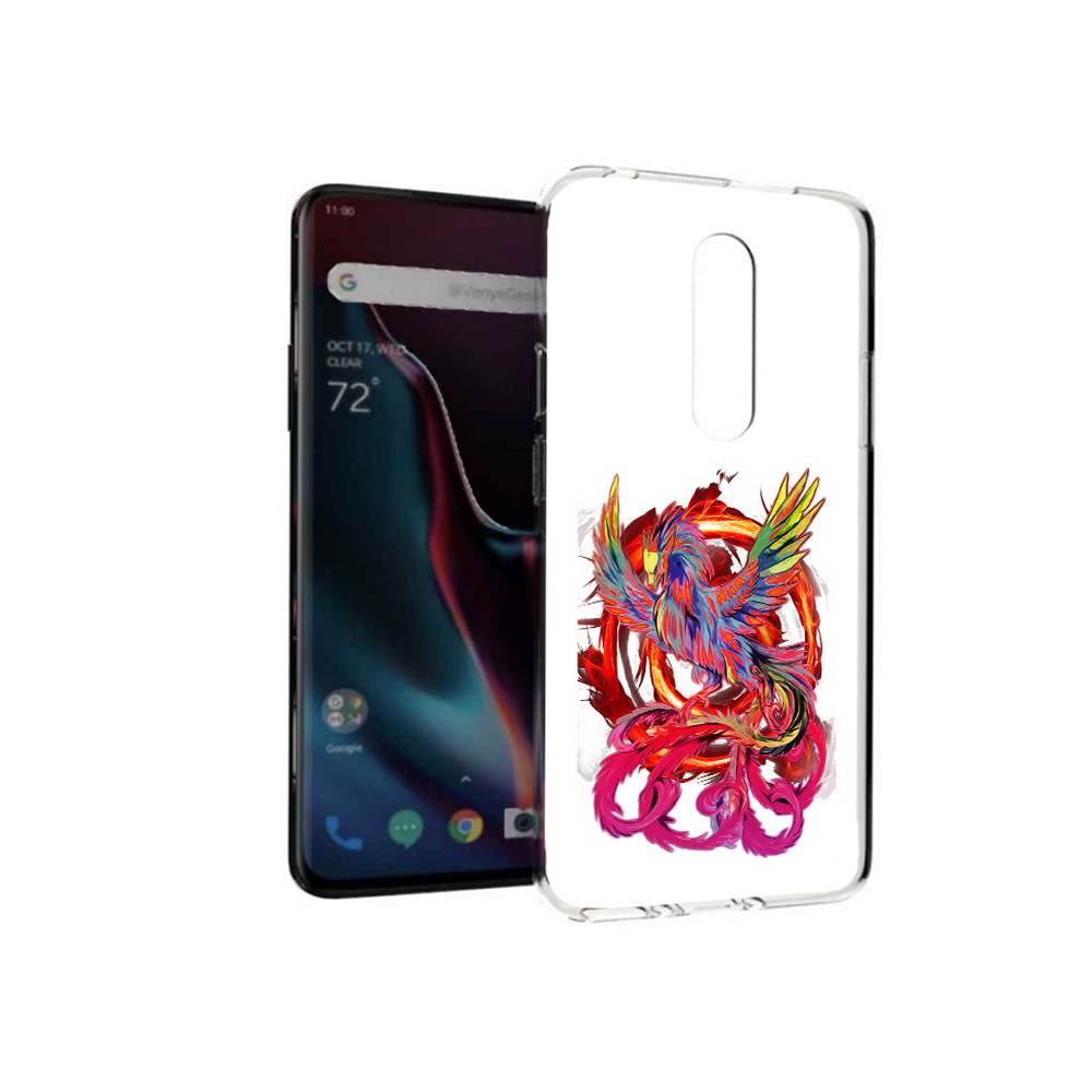 

Чехол MyPads Tocco для OnePlus 7 Pro красочный феникс (PT139735.130.414), Прозрачный, Tocco